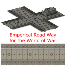 emperical road war modular game warhammer 40k sector imperialis roads scenery terrain 28mm wargames tabletop 40000 space marines imperial guard city 3d print model - Mito3D