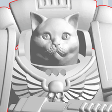emperor's holy kittens- thanks 150 follows game cats mildcat space marines games 3d print model - Mito3D