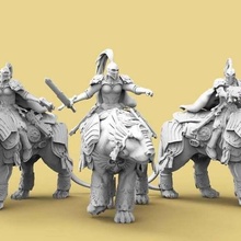 emperor's lionesses tool 40k cyber guard maiden maidens marine mounted rider royal silence sisters space warhammer 3d printing 3d print model - Mito3D