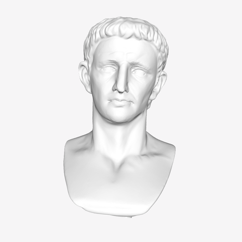 emperor claude louvre paris art le muse du museum france 3D print model - Mito3D