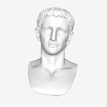 el emperador claudio louvre de parís art muse du museo del francia 3d print model - Mito3D