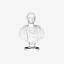 el emperador constantino, primer museo de louvre en parís, francia art muse du del 3d print model - Mito3D