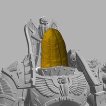 o imperador humanidade banana cabeça jogo jogos 3d print model - Mito3D