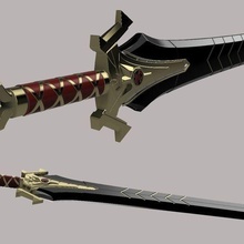 imperador espada Estrela caminhada descoberta espelho universo suporte réplica 3d print model - Mito3D