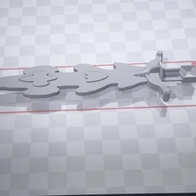Empire 5 épée épine Roche pentabot 3d print model - Mito3D