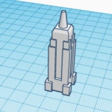 Empire bâtiment architecture échelle modèle miniature cadeau idées 3d imprimé 3d print model - Mito3D