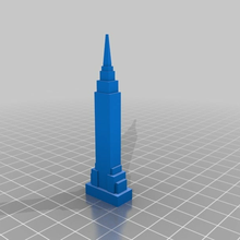 empire building architecture mb primer nyc skyline buildings structures 3d print model - Mito3D