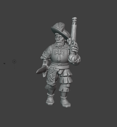 imparatorluk kaptan mordheim eski çekiç kalaylı metal 3d print model - Mito3D