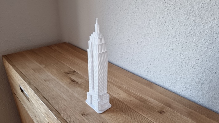 empire state building - griddesign empirestate tower grid design 3d print model - Mito3D