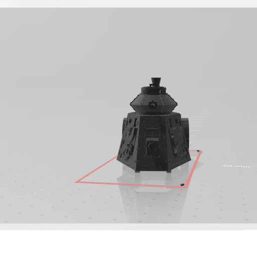 imparatorluk buhar tank fantezi Warhammer 3D print model - Mito3D