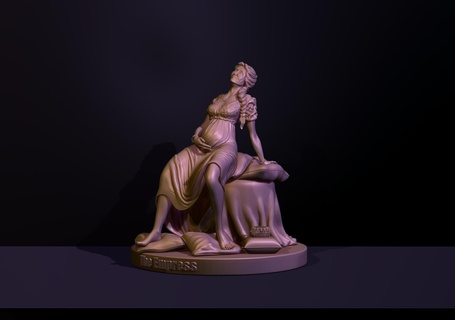 imparatoriçe kıdemli tarot Arcana imparatoriçe Qween Kadın taç Taro tarot doğurganlık bolluk uyum istikrar refah annelik gebelik heykelcik heykelcik stl 3dprinting 3d print model - Mito3D