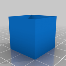 empty cube 20x20x20 tool 3d printing tests test extrusion 3d print model - Mito3D