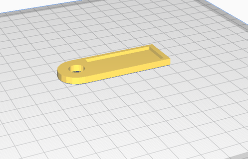 empty keychain 3d print model - Mito3D