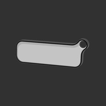 empty keychain jewelry customizable blank 3d print model - Mito3D