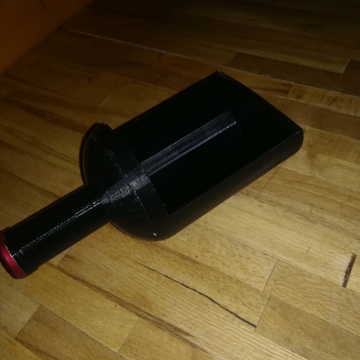 empty pocket bottle home pocket-size wine 3D print model - Mito3D