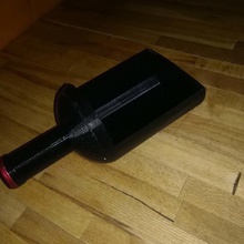 empty pocket bottle home pocket-size wine 3d print model - Mito3D