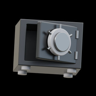 empty safe deposit box safe deposit box money finance  3d print model - Mito3D