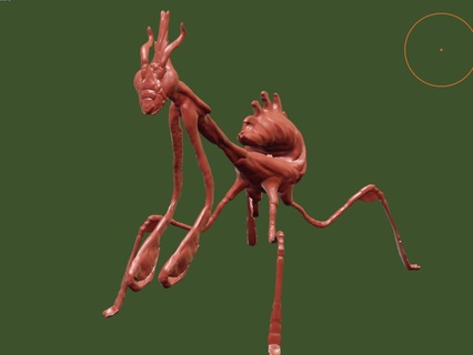 empusa cosecha mantis insecto empuse cabeza cono mantispal 3d print model - Mito3D