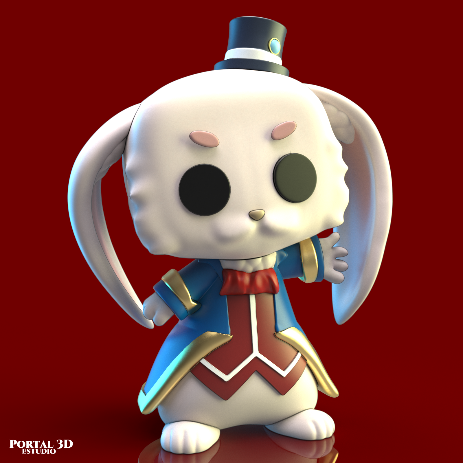 emul funko shangri la Grenze Kunst Miniatur Sammlung Anime Sunraku Boonie Tiere niedlich Weihnachten 3D print model - Mito3D