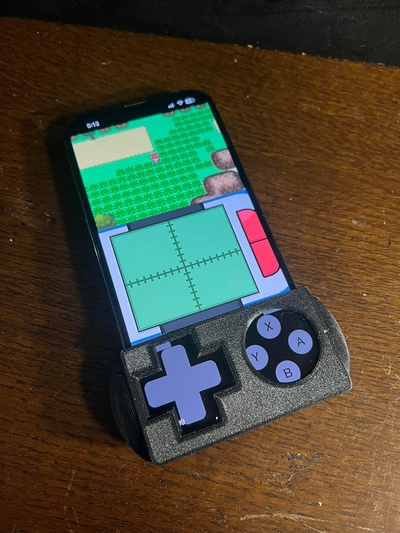 emulador cubierta carcasa funda iphone 13 pro max gba pokemon ds nintendo teléfono artilugio 3d impresión 3d print model - Mito3D
