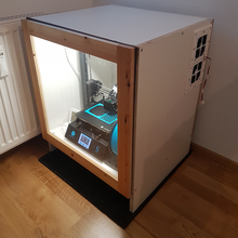 enclosure hepa + aktive carbon airfilter anycubic i3 mega abluftsystem 10cm abs active cooling ai3m airflow aktivkohlefilter filter temperature 3d_printing 3d print model - Mito3D