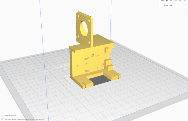 ender3 rielsuport and directdriver mixed ender 3 extrusor adaptador 3d print model - Mito3D