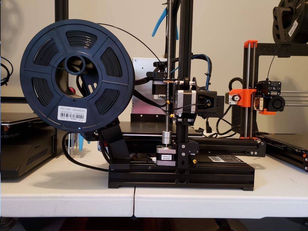 ender3 Rückseite Spule montieren draußen Ender 3 Profi 3d Drucker Teile 3D print model - Mito3D