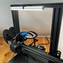 ender3v2 conduziu tubo suporte ferramenta iluminação 3d print model - Mito3D