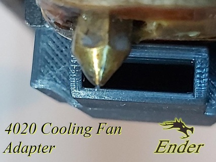 ender 2 4020 cooling fan adapter blower duct 3d printer accessories 3d print model - Mito3D