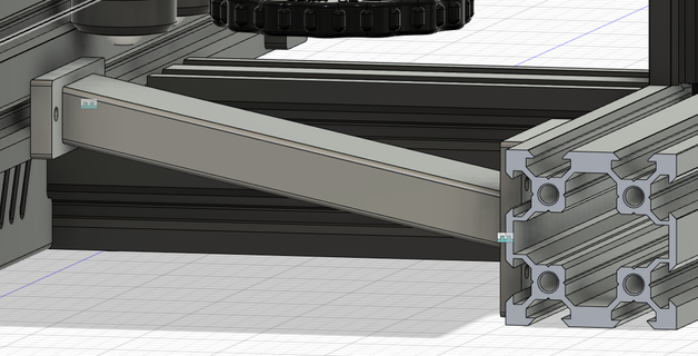 ender 3 asse stabilizzazione personalizzato stabilizzatore 3d stampante parti 3d print model - Mito3D