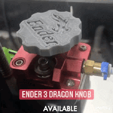 ender 3 dragon knob gadget knod filament input output support 3d print model - Mito3D