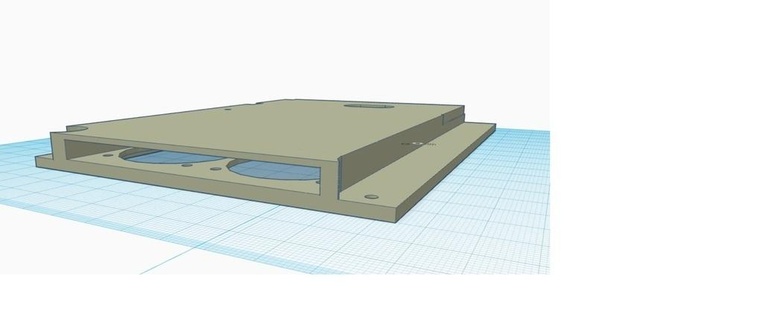 ender 3 doble 40mm placa base cubierta carcasa funda 40mm ventilador ender 3 ender 3 Pro 3d impresora partes 3d print model - Mito3D