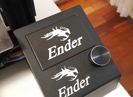 Ender 3 lcd Bildschirm Startseite Mantel Logo Profi Änderungen 3d Drucker 3d print model - Mito3D
