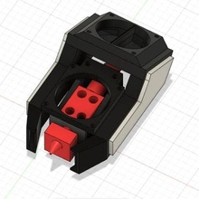 Ender 3 montieren doppelt Ventilator 40mm Gadget fusion360 3d print model - Mito3D