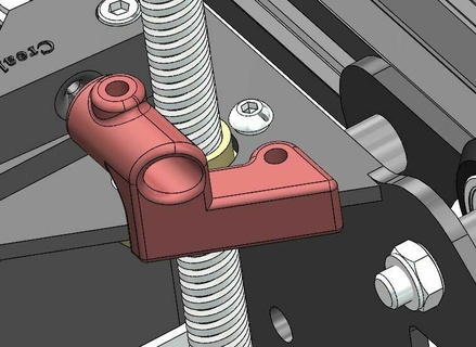ender 3 pro - filament tube holder extruder 3d print model - Mito3D