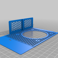 ender 3 pro mobo cover honeycomb 80mm fan 3d_printer_parts 3d print model - Mito3D