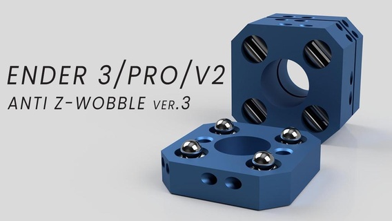 ender 3 pro v2 z axis anti wobble nut - direct drive Tools anti-wobble creality 3d printer parts 3d print model - Mito3D