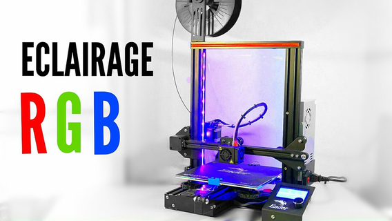 ender 3 RVB lumière 3d imprimante sabrer amélioration art DIY partie améliorer accessoires 3d print model - Mito3D
