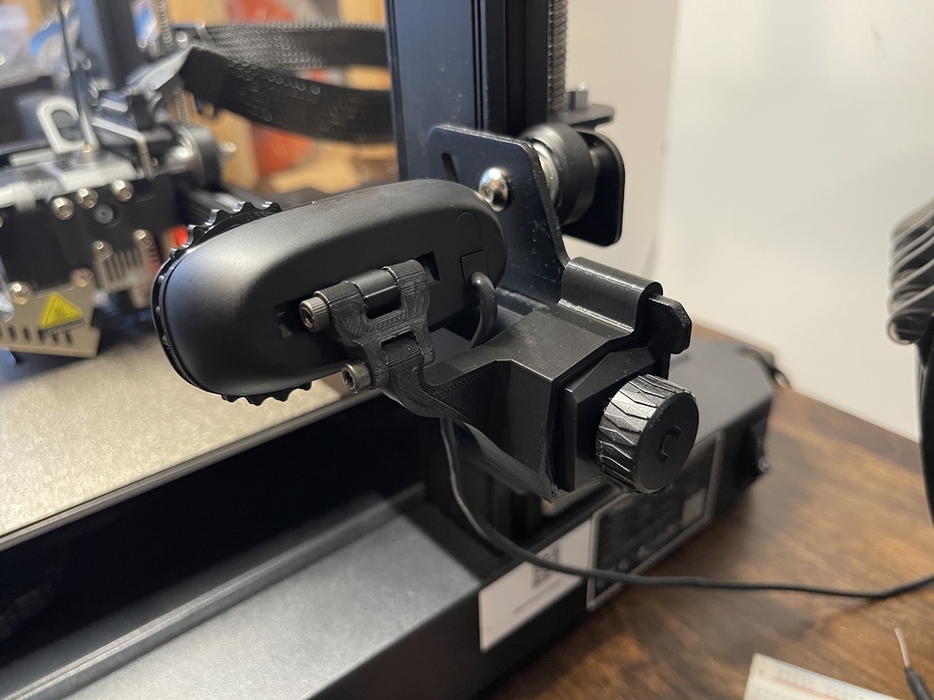 ender 3 s1 pro c270 mount arm - high low angle logitech webcam 3d printer parts 3D print model - Mito3D