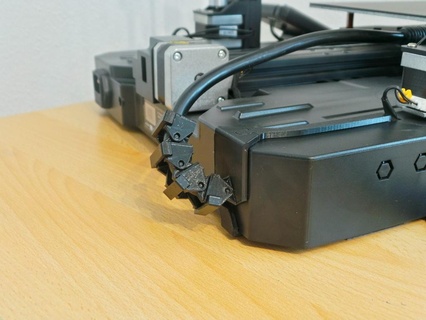 ender 3 s1 pro chauffage lit câble chaîne titulaire soutien câblée ender3 chauffant 3d imprimante accessoires 3d print model - Mito3D