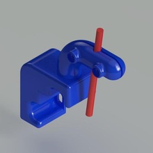 ender 3 teflon filament pipe fixing tool 3d print model - Mito3D