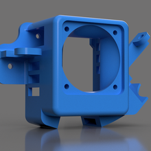 ender 3 v1 fan duct 5015 cooling crtouch mount 3d print model - Mito3D