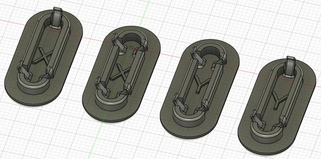 ender 3 v2 belt tensioner covers 3d print model - Mito3D