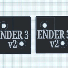 ender 3 v2 frame blacking caps tool blanking plate 3d printer parts 3d print model - Mito3D