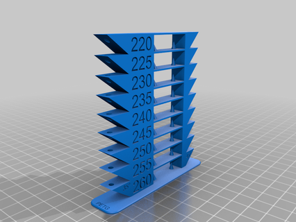 ender 3 v2 petg temperature tower gcode 3d printing tests printer calibration stress test benchy 3d print model - Mito3D