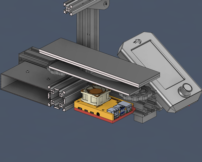 Ender 3 v2 Himbeere pi 4 Gehege 3d print model - Mito3D