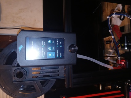 Ender 3 v2 Bildschirm montieren Halterung Umzug umziehen Anzeige Aktualisierung 3d print model - Mito3D
