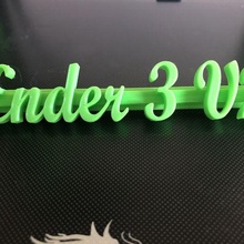 ender 3 v2 v slot letras letra cubierta carcasa funda 3d print model - Mito3D