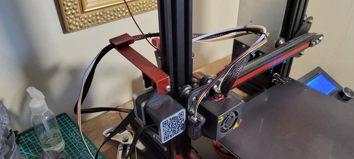 ender 3p cable holder managment wire 3 pro chord 3d print model - Mito3D