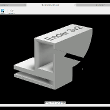 ender 3v2 filamento titolare supporto gadget attrezzo ender3v2 3d print model - Mito3D